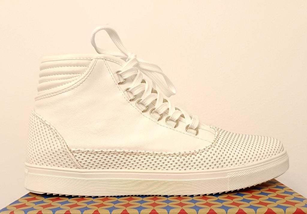 Barbossa white high-top sneakers. Size 43 (28 cm), Kleding | Heren, Schoenen, Wit, Ophalen of Verzenden, Sneakers, Barbossa