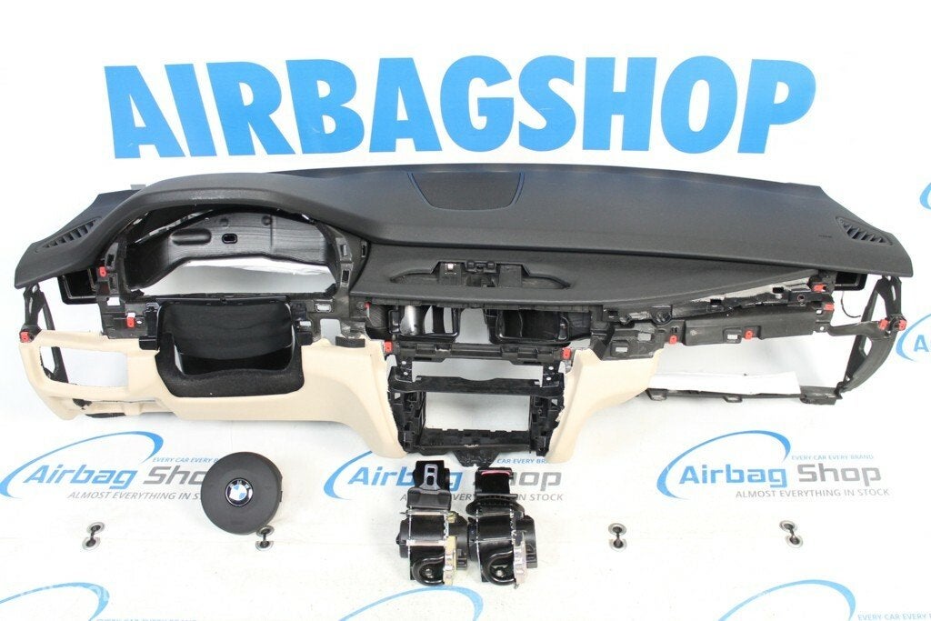 Airbag set - Dashboard M zwart beige BMW X5 F15 (2013-2018), Auto-onderdelen, Gebruikt, Ophalen of Verzenden