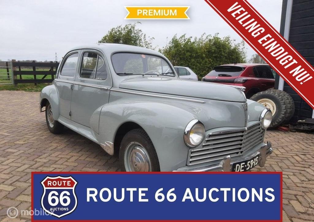 Peugeot 203C | 1955 | Route 66 Auctions, Achat, Entreprise, Boîte manuelle, Autre carrosserie