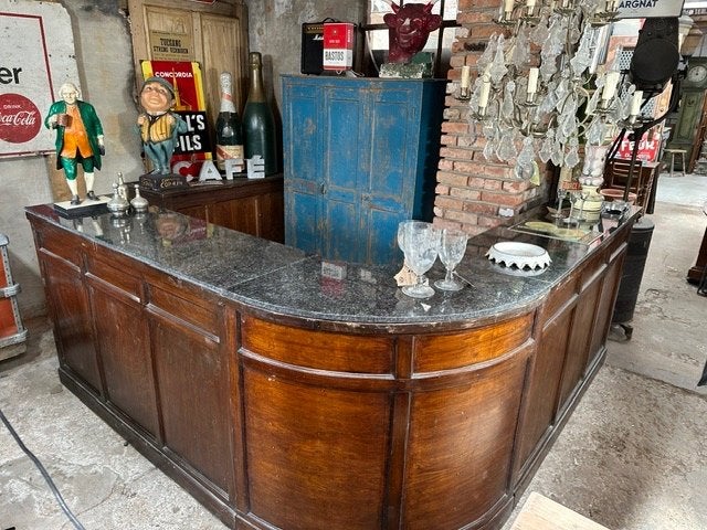 antieke bar toonbank balie winkelbalie oude art deco, Ophalen