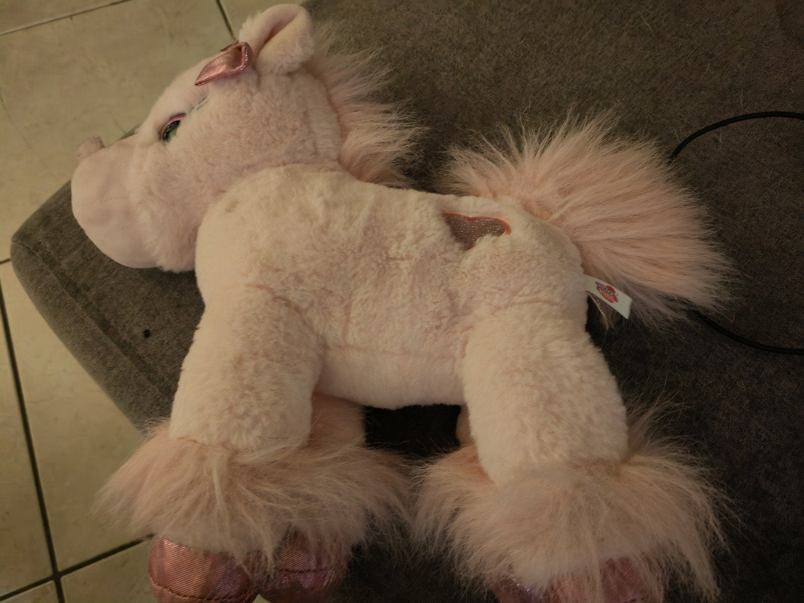 Keel Toys Glitter Gems roze eenhoorn knuffel, Enfants & Bébés, Overige karakters, Autres marques, Licorne, Rose