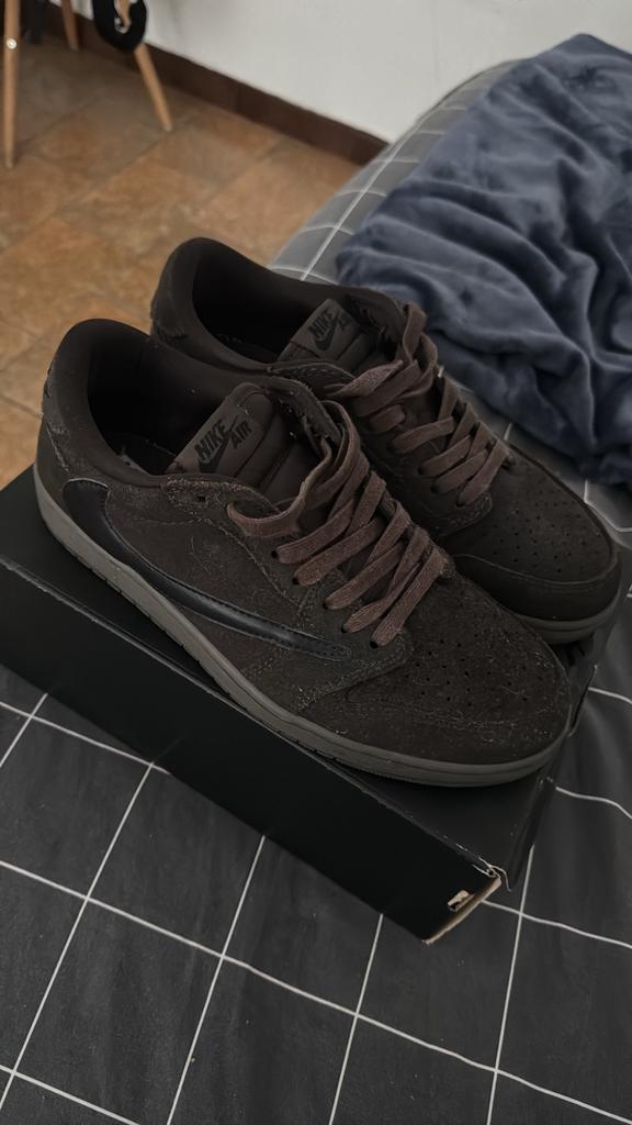 Travis scott chocolate, Vêtements | Hommes, Chaussures, Enlèvement ou Envoi, Comme neuf, Brun, Baskets