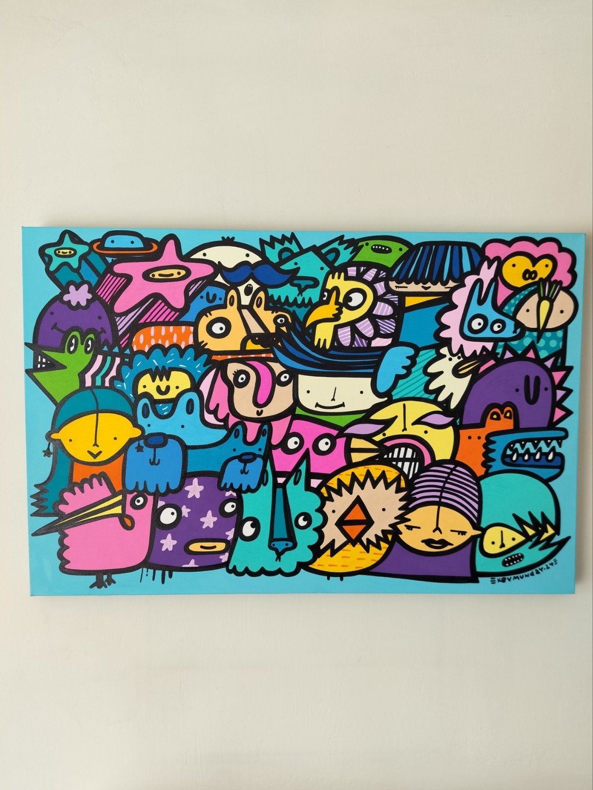 KEV MUNDAY STREETART, Gesigneerd, Ophalen