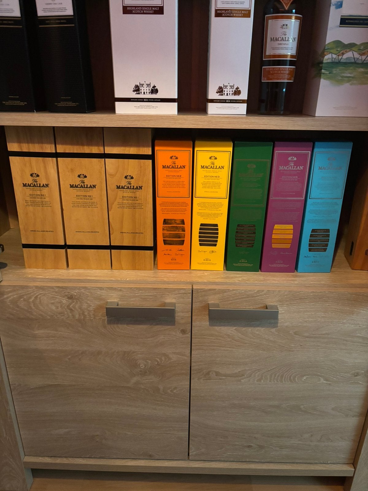 Macallan Edition set compleet, Ophalen of Verzenden, Zo goed als nieuw