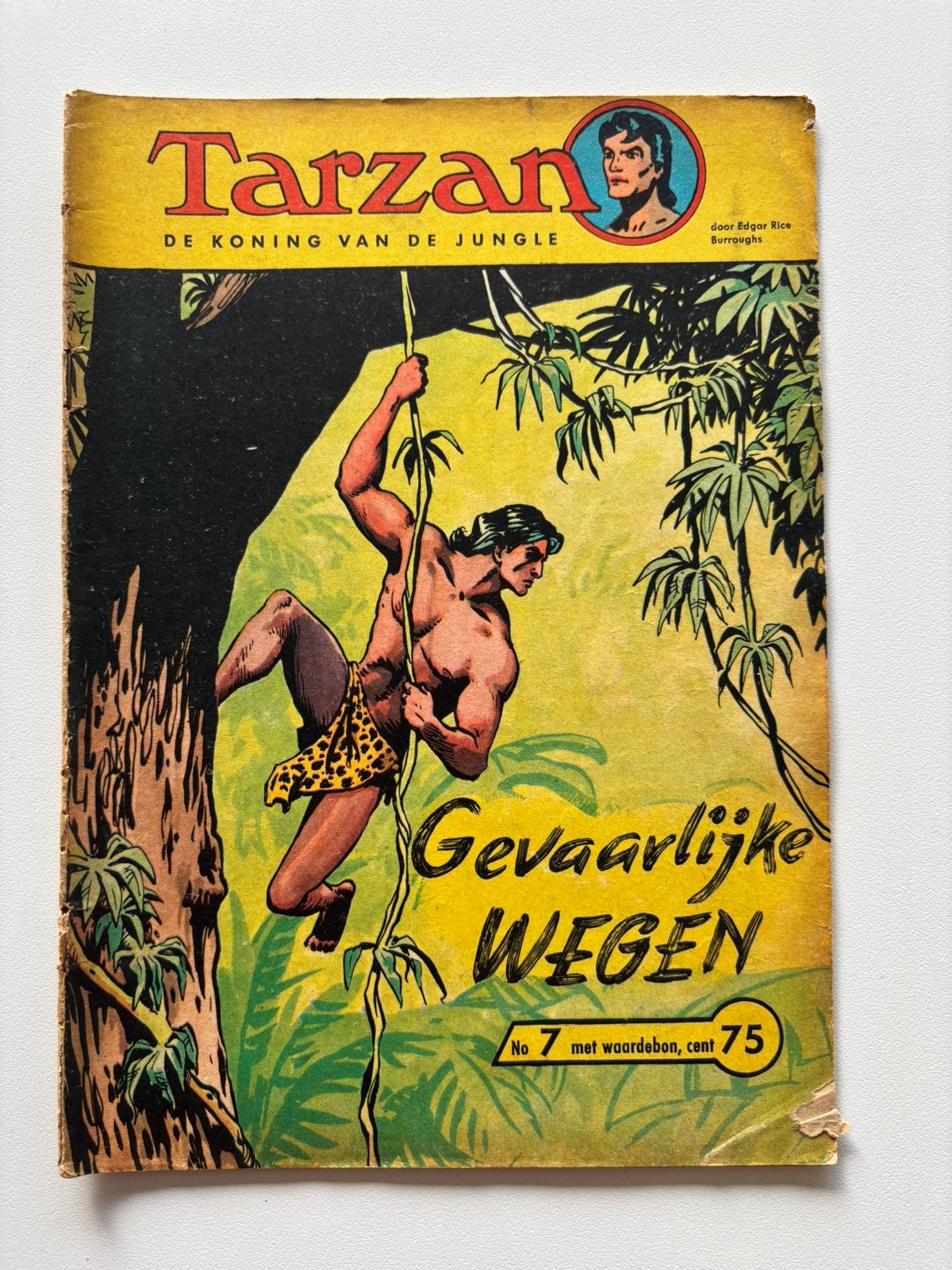 Tarzan strip nr 7 Gevaarlijke wegen, Eén comic, Ophalen, Gelezen