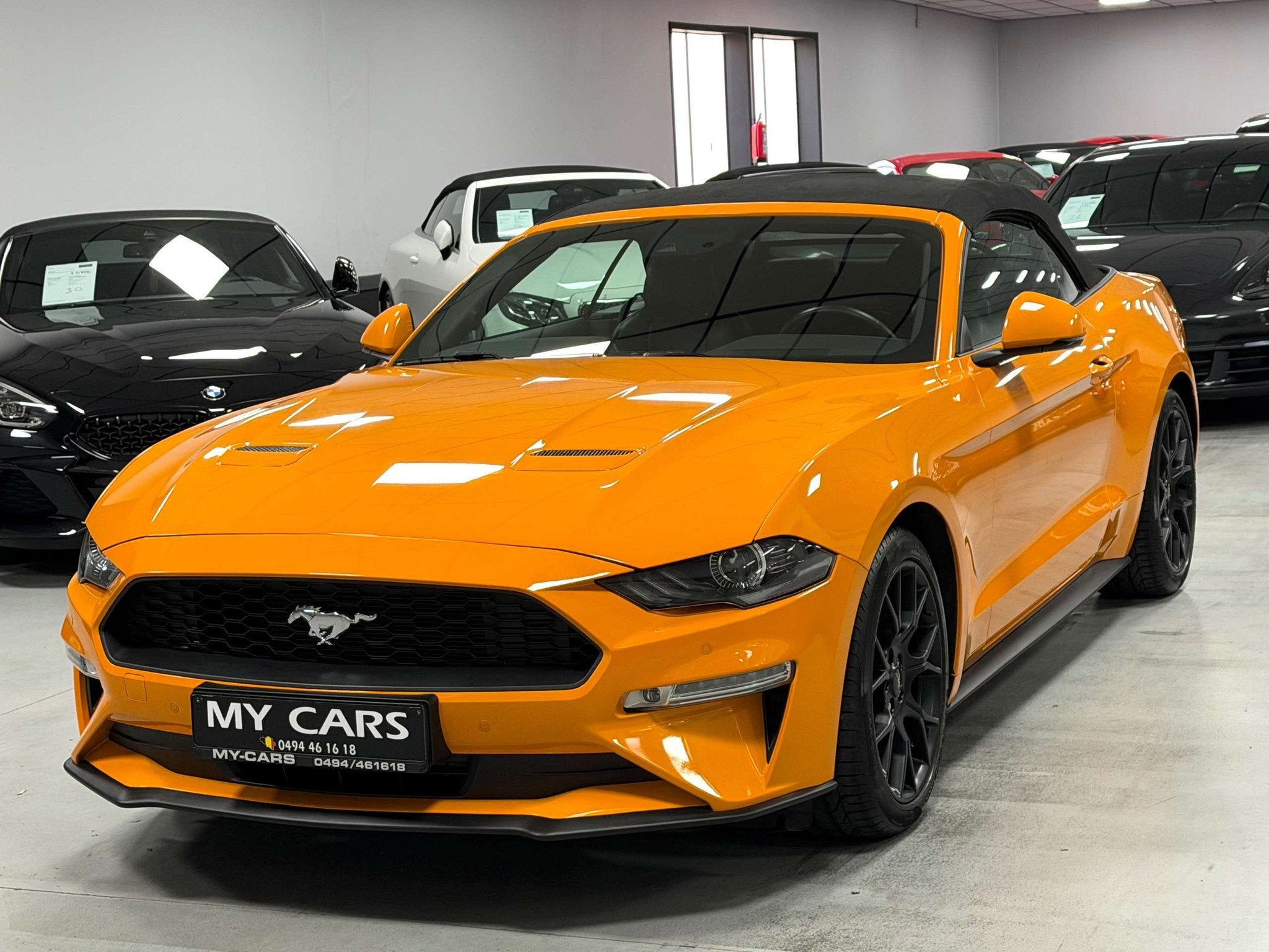 Ford Mustang Cabrio 2.3 Orange Fury Full Options A Voir.. Ga, Autos, Cuir, Achat, 199 g/km, Euro 6