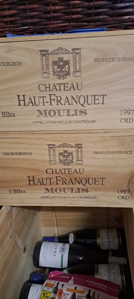 Bordeaux rouge Moulis 1997, Comme neuf, Enlèvement, Vin rouge, France