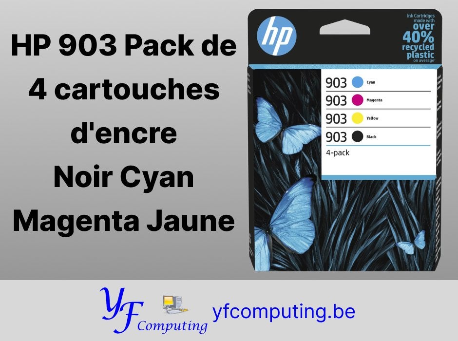 HP 903 Pack 4 originele inktcartridges, Computers en Software, Printerbenodigdheden, Ophalen of Verzenden, Nieuw, Cartridge, Hp