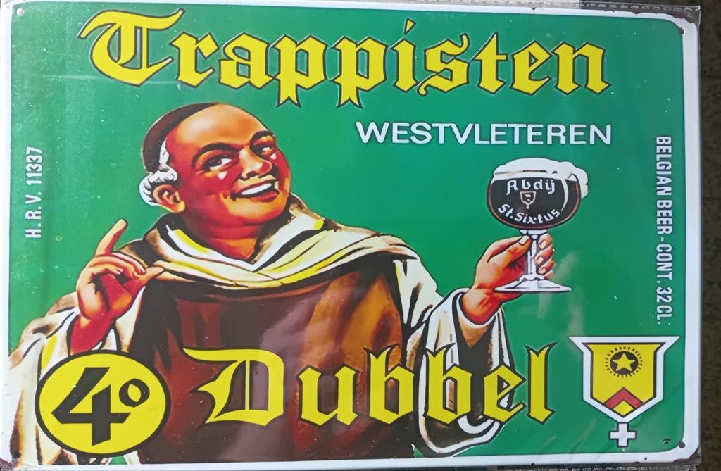 Assiette à bière Repro Trappist West Vetten., Enlèvement ou Envoi