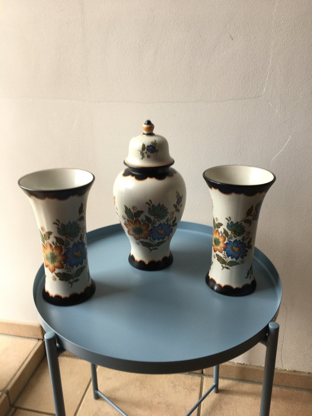 RETRO Drie delig kaststel., Antiek en Kunst, Ophalen