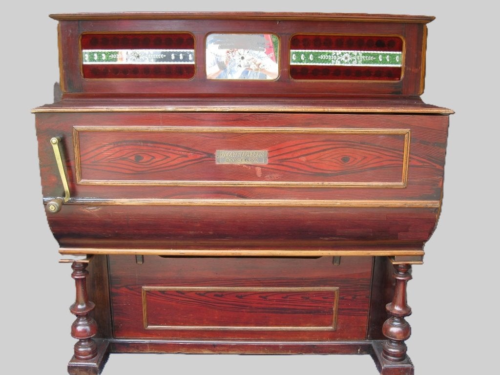 Cafe draaiorgel 10 melodies papierrol begin 1900, Muziek en Instrumenten, Ophalen, Gebruikt