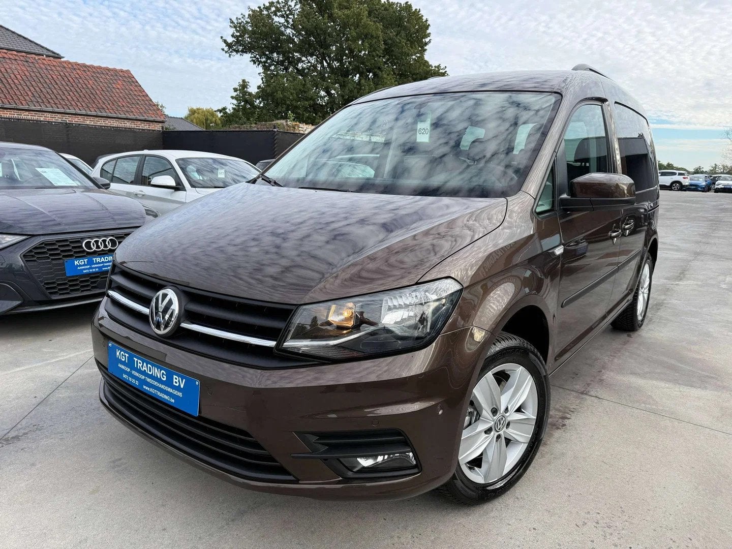 Volkswagen Caddy 1.4 TSI 125PK DSG AUTOMAAT NAVIGATIE CAMERA, Auto's, Automaat, Stof, 4 cilinders, Bruin