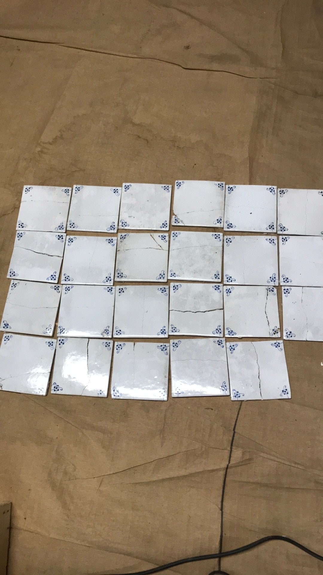 Delft tegeltjes 13,5 x 13,5, Doe-het-zelf en Bouw, Ophalen, Gebruikt