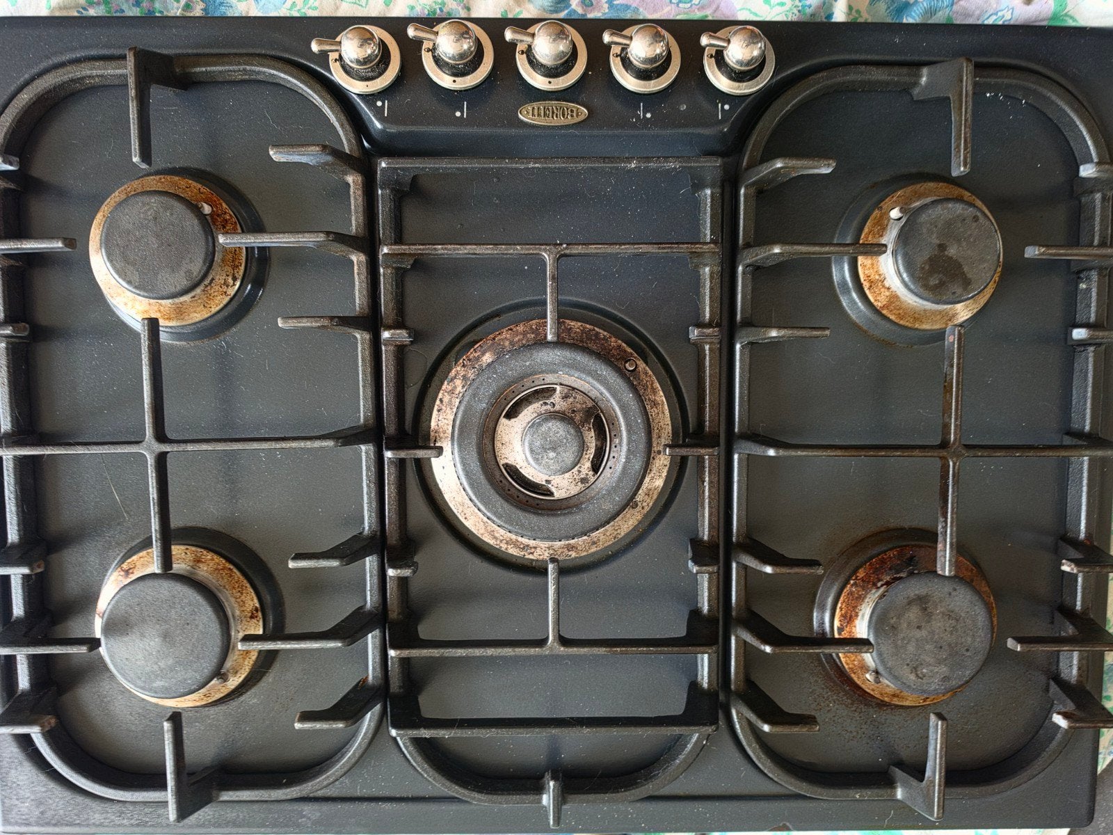 Cuisinière à gaz Boretti à 5 brûleurs, Electroménager, Gaz, Encastré, Enlèvement, Utilisé