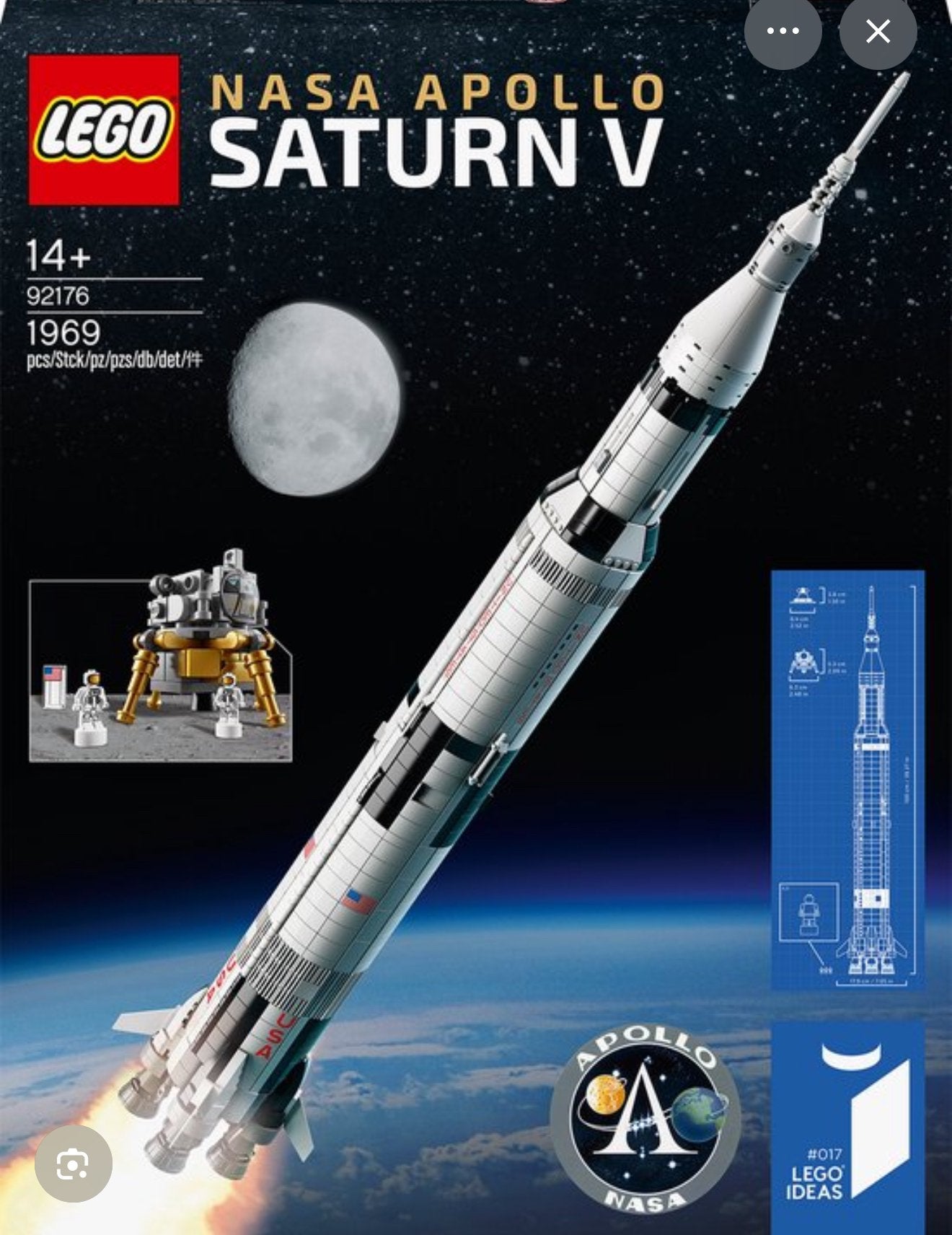 LEGO 92176 NASA Apollo Saturn V – sealed, Enfants & Bébés, Neuf, Lego, Ensemble complet, Enlèvement