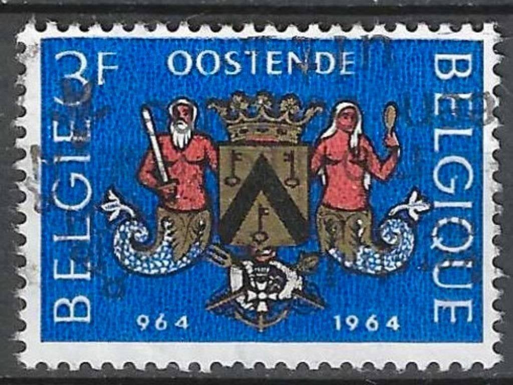 Belgique 1964 - Yvert/OBP 1285 - 1000 ans d'Ostende (ST), Envoi, Affranchi, Oblitéré