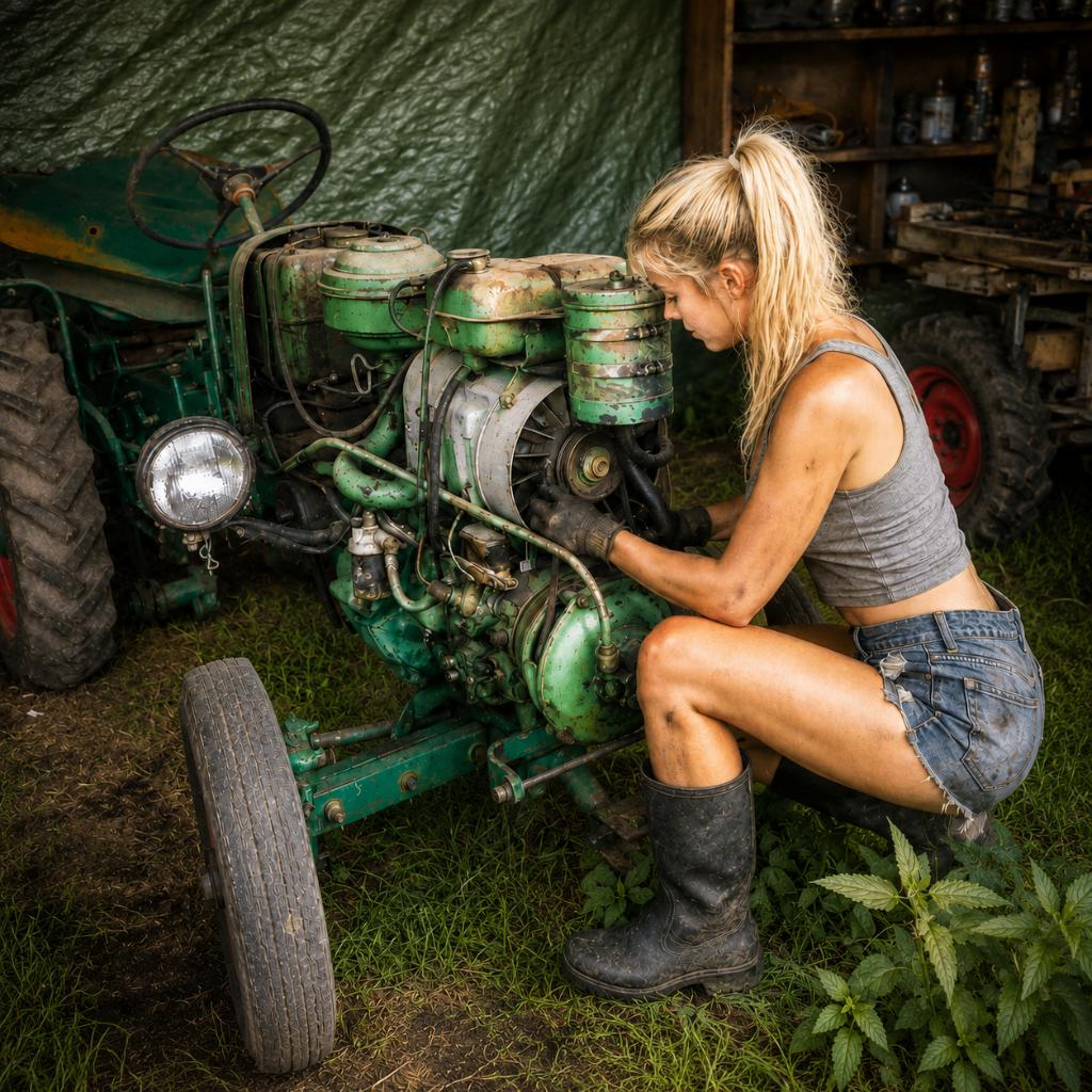 Zoek gepensioneerde/student voor hulp bij oldtimer tractoren, Ophalen, Dieselmotor