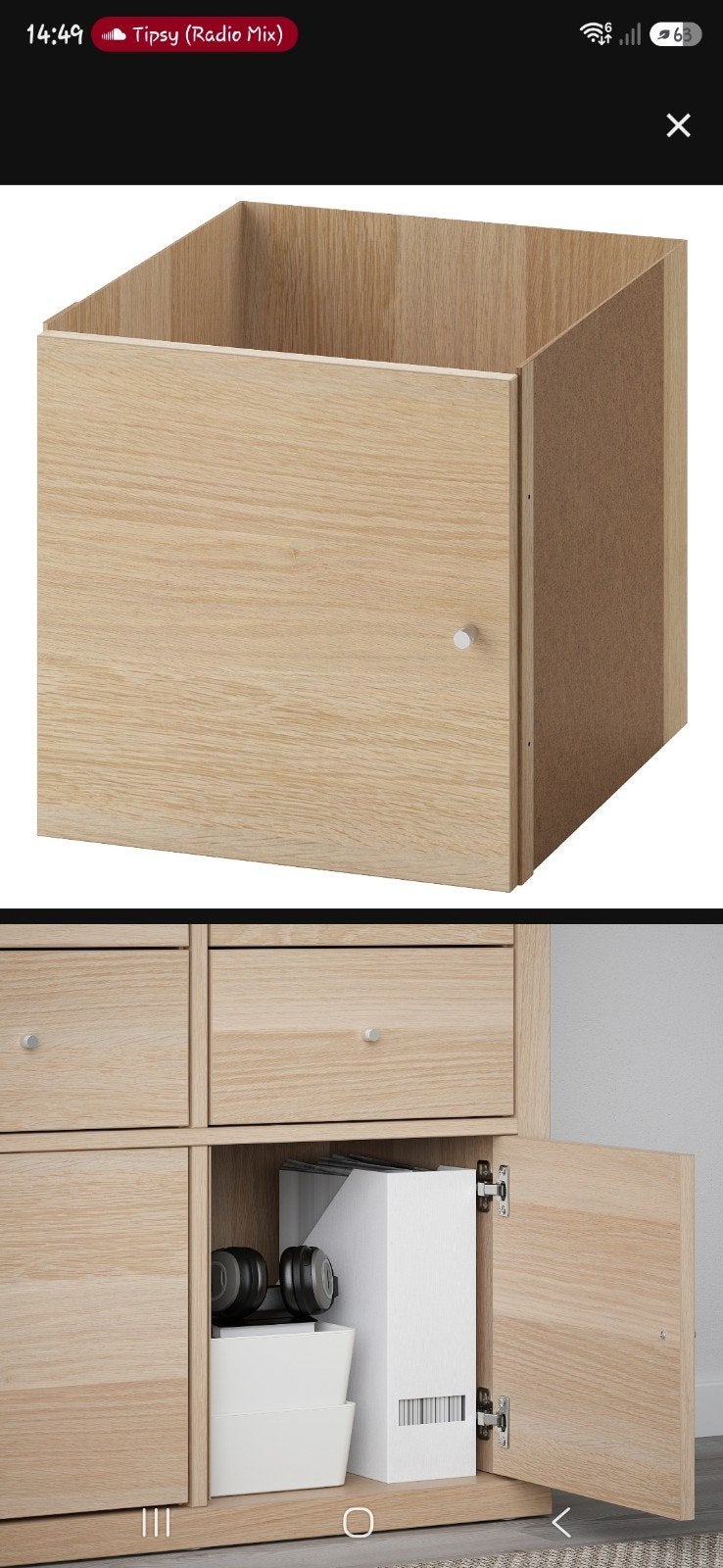 kallax inzetdeur, Ophalen