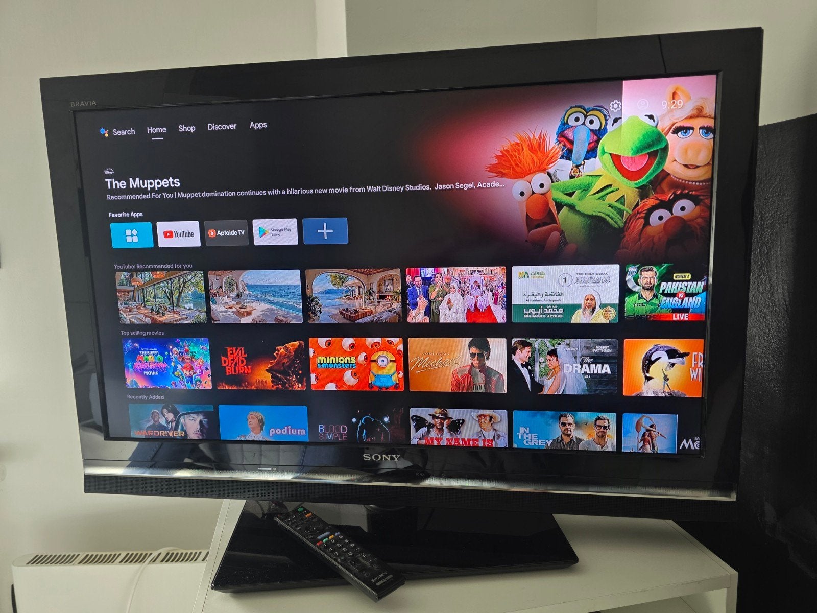 Sony bravia 37" met Android box smart TV, Enlèvement ou Envoi, Sony, Smart TV
