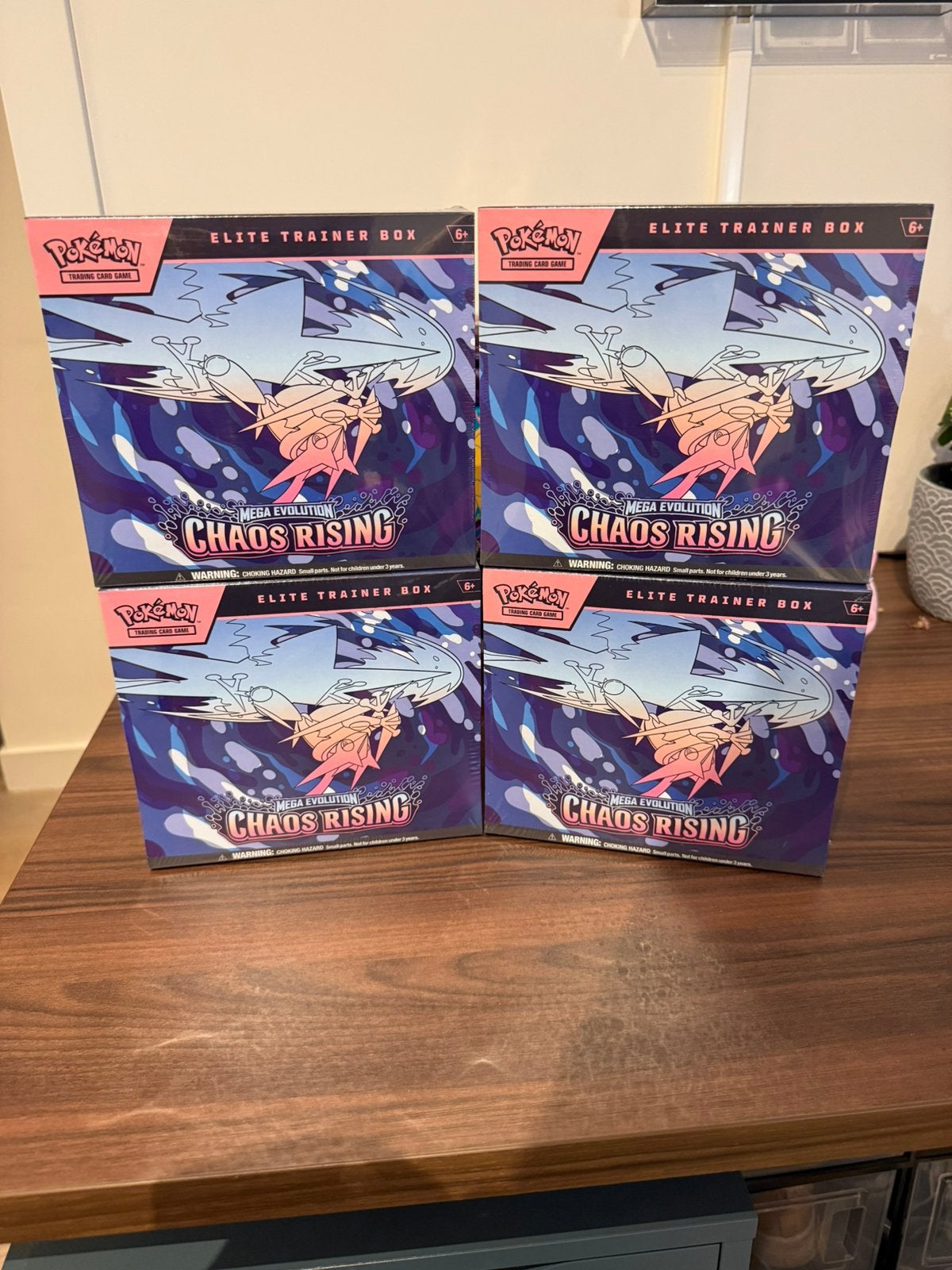 Pokémon Chaos Rising Elite Trainer Box x4, Ophalen, Nieuw, Boosterbox