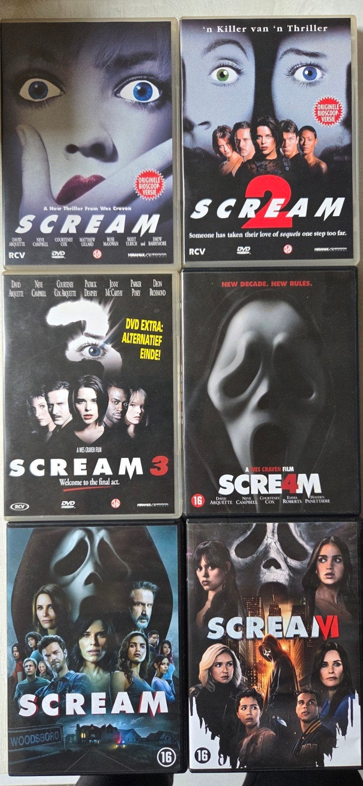 Scream(1-6), Cd's en Dvd's, Dvd's | Horror, Ophalen