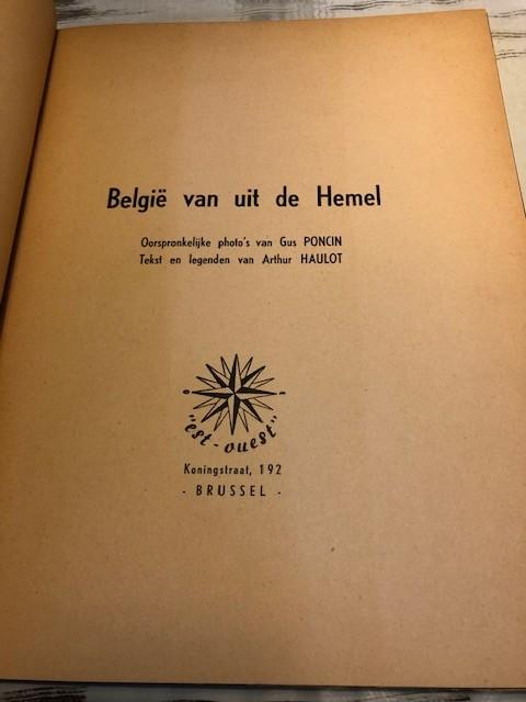 Haulot Arthur,Poncin Gus - Belgie van uit de Hemel, Enlèvement ou Envoi, 20e siècle ou après, Utilisé