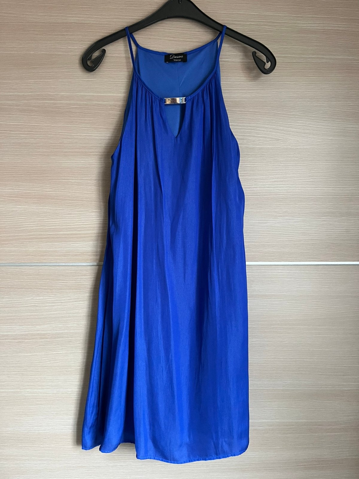 Felblauwe zomerjurk C&A - maat 40, Ophalen of Verzenden, Zo goed als nieuw, Maat 38/40 (M), Blauw