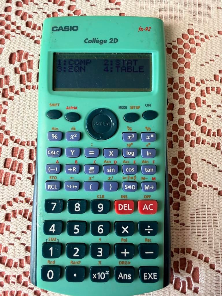 Wiskundig rekentoestel CASIO Collège 2D, Ophalen, Zo goed als nieuw