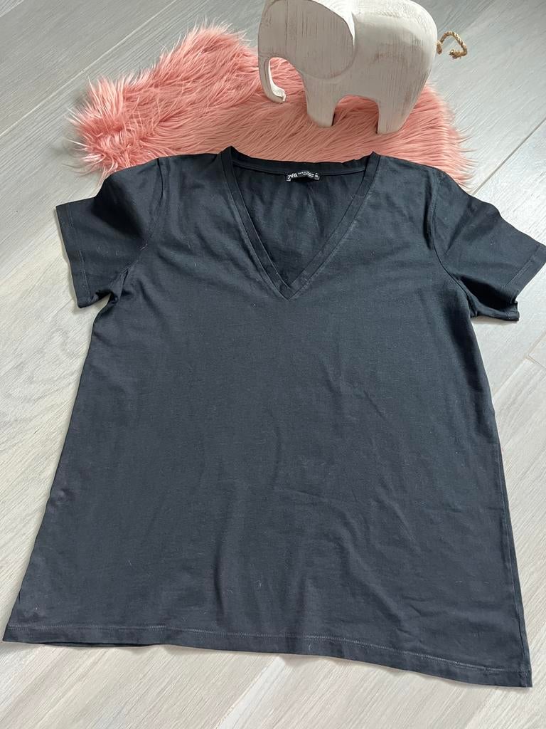 Zwarte tshirt, Kleding | Dames, T-shirts, Ophalen of Verzenden, Zo goed als nieuw, Maat 46/48 (XL) of groter