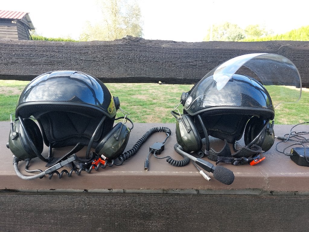 2 casques NAC finition carbone + intercom paramoteur ULM, Enlèvement ou Envoi, Comme neuf, Paramoteur