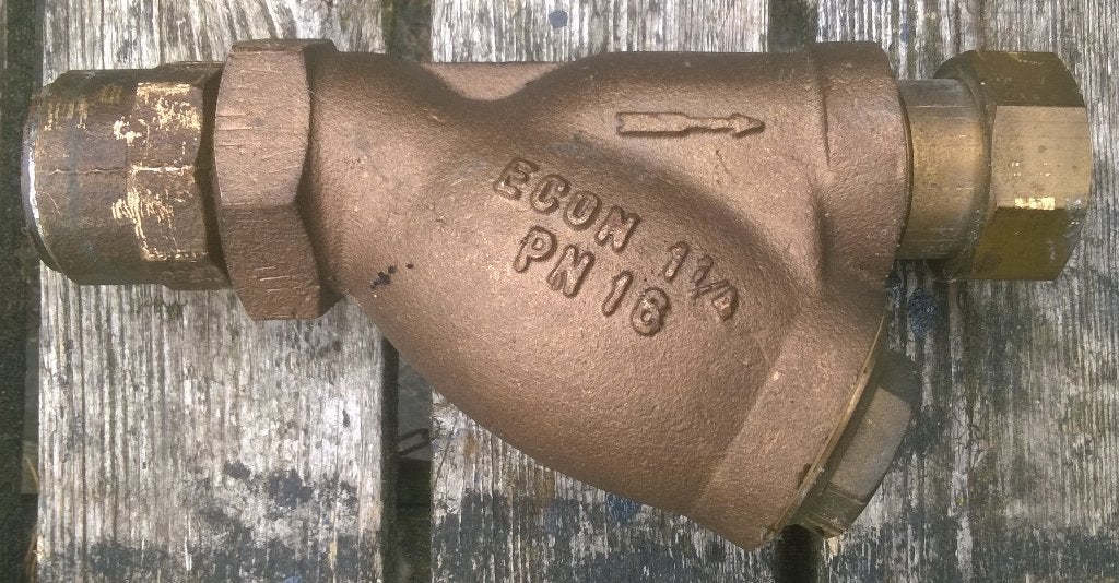 Afsluiter - Koppelstuk 1 1/4 inch messing, Doe-het-zelf en Bouw, Buizen en Afvoer, Overige materialen, Gebruikt, Overige typen