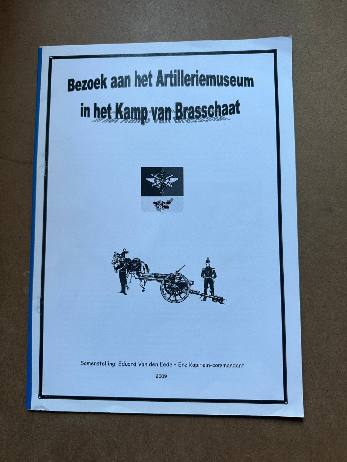 Gids Artlleriemuseum Brasschaat., Ophalen of Verzenden, Landmacht, Boek of Tijdschrift
