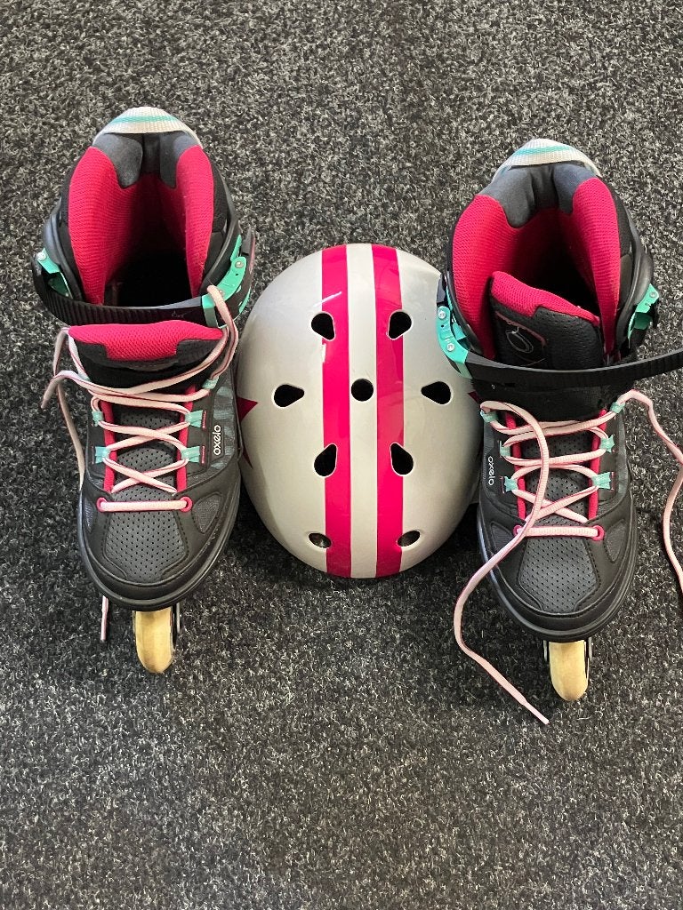Skeelers, Sport en Fitness, Verstelbaar, Zo goed als nieuw, Inline skates 4 wielen, Dames