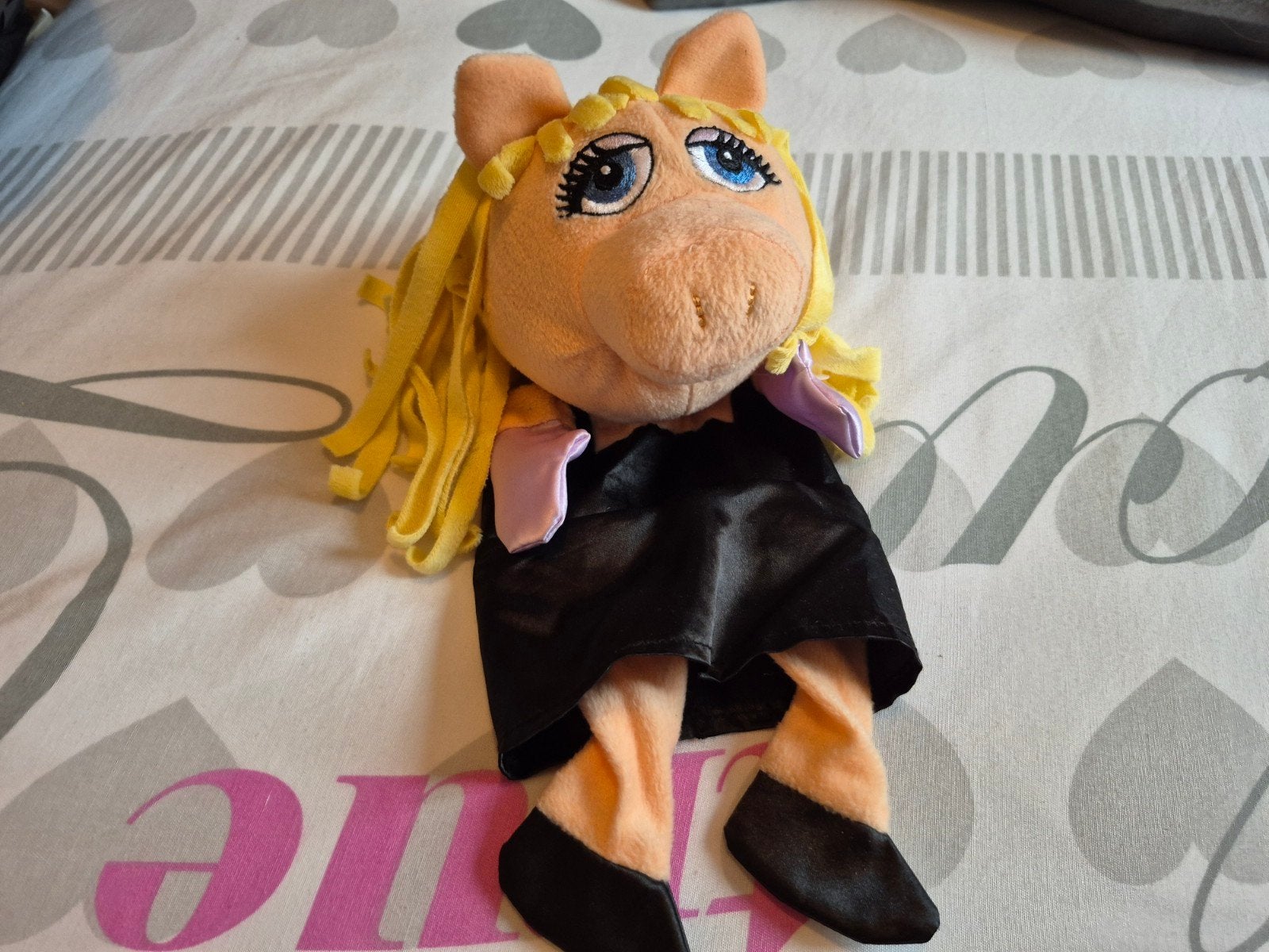 the muppets miss piggy handpop 32cm goede staat, Ophalen of Verzenden