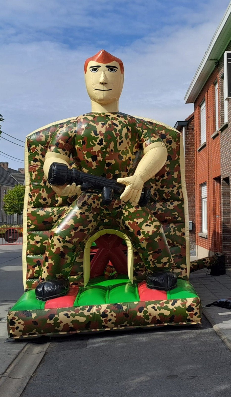 springkasteel hindernissenbaan, Enlèvement