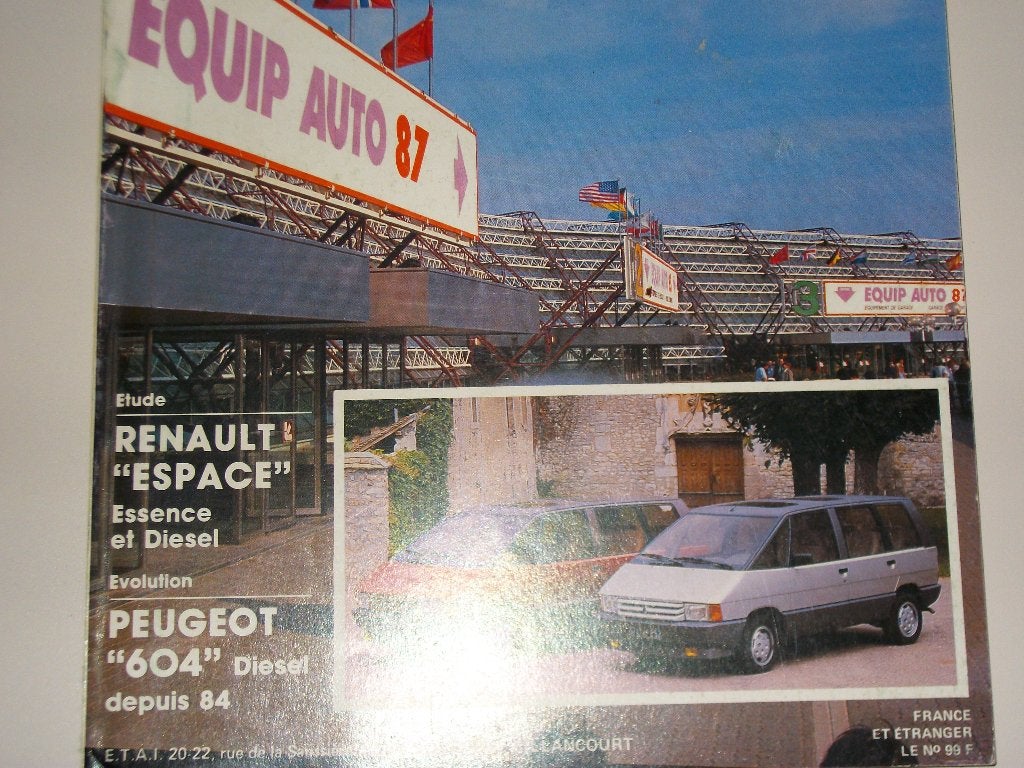 revue technique renault espace 1 de 1984-1987, Enlèvement ou Envoi