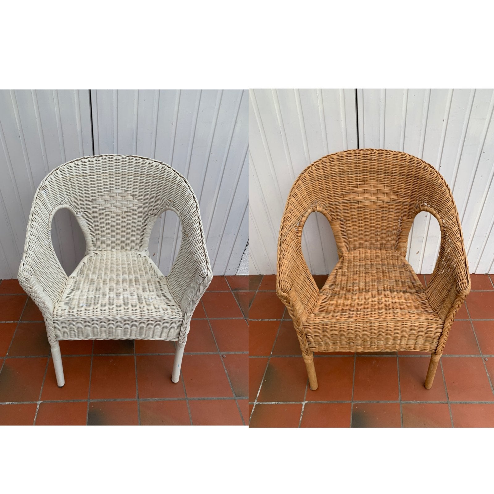 Fauteuil rotin vintage 20€/piece, Enlèvement, Utilisé