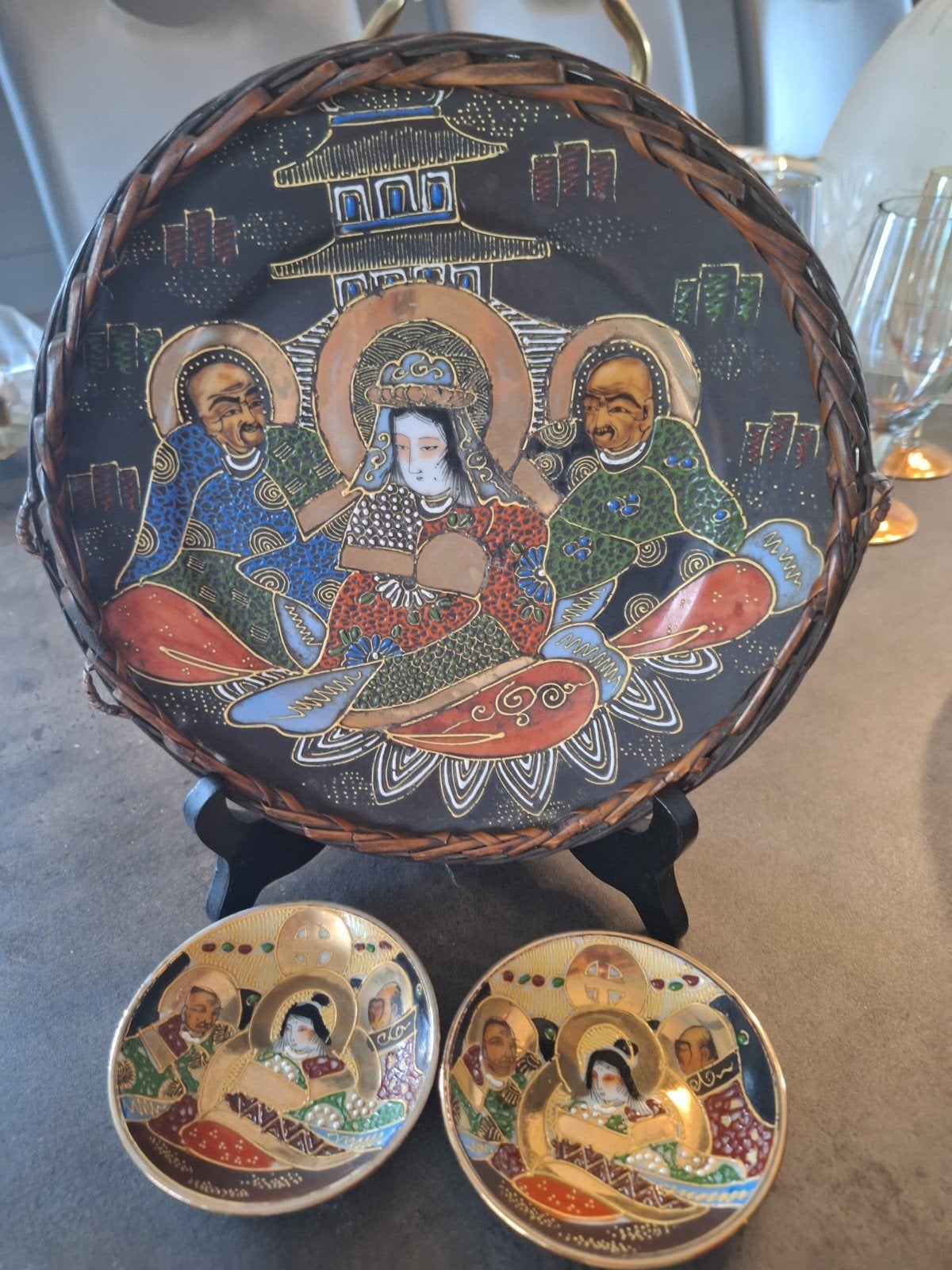 Assiette décorative japonaise, Enlèvement ou Envoi