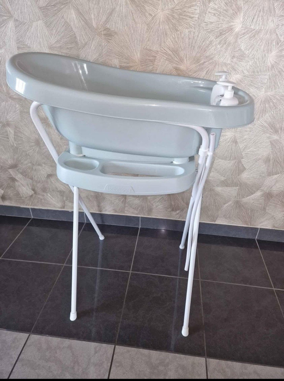 Bébé-jou Babybadje met standaard en thermometer, Ophalen