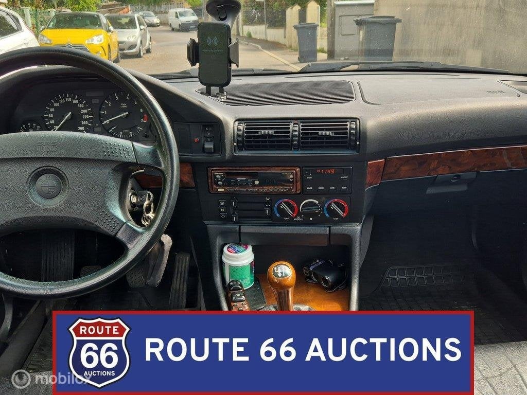 BMW 525i | 1993 | Route 66 Auctions, Zwart, Bedrijf, Handgeschakeld, Overige carrosserie