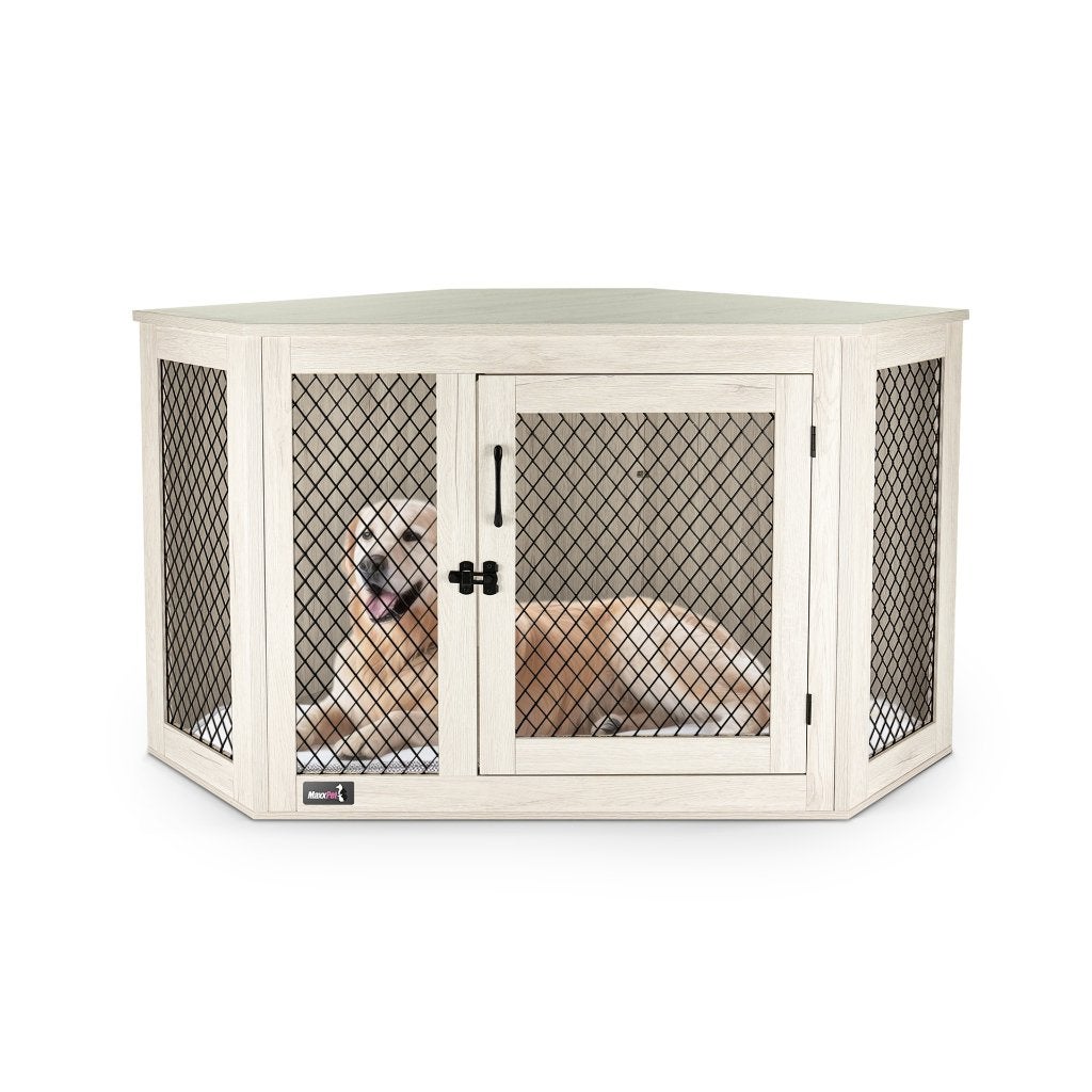 Houten bench hoekmodel XXL, Animaux & Accessoires, Caisses pour chiens, Neuf, Enlèvement