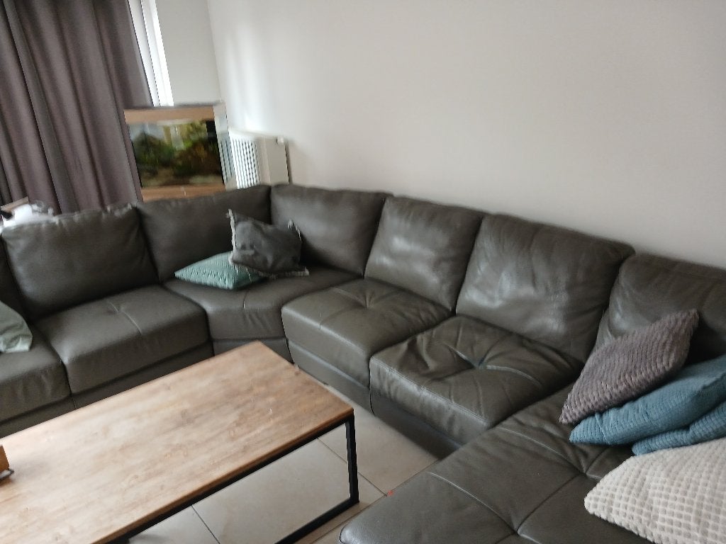 Lederen hoeksalon, Ophalen, Gebruikt, Leer, Klassiek