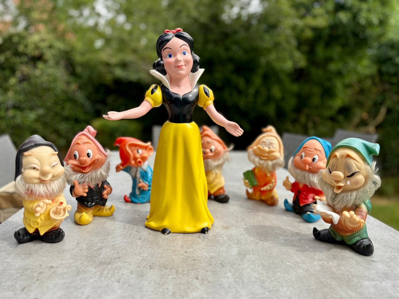 Blanche-Neige et les 7 Nains Disney FAMOSA 1973, Verzamelen, Beelden en Beeldjes, Gebruikt, Ophalen