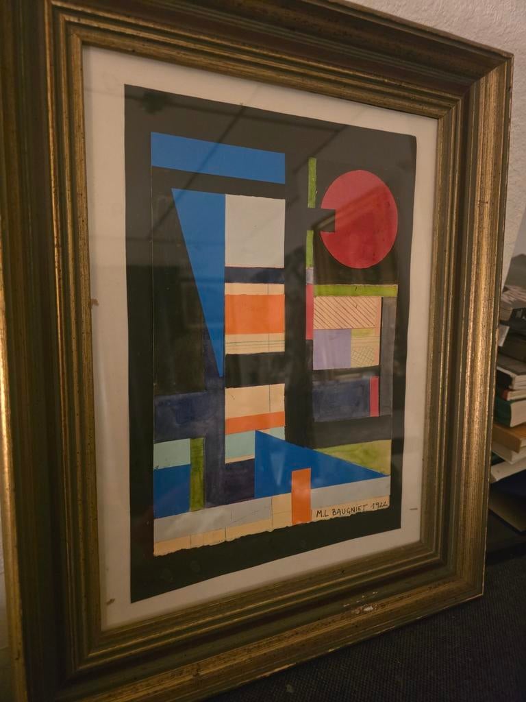 ZELDZAAM schilderij van Marcel Louis Baugniet, Antiek en Kunst, Ophalen of Verzenden