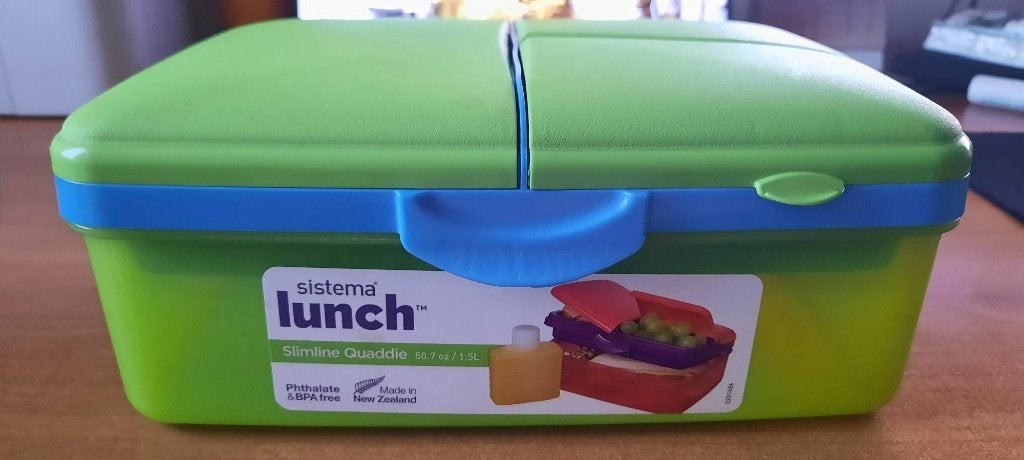 Boîte à lunch Sistema à 4 compartiments, 2 Euro, Diversen, Schoolbenodigdheden, Zo goed als nieuw, Ophalen