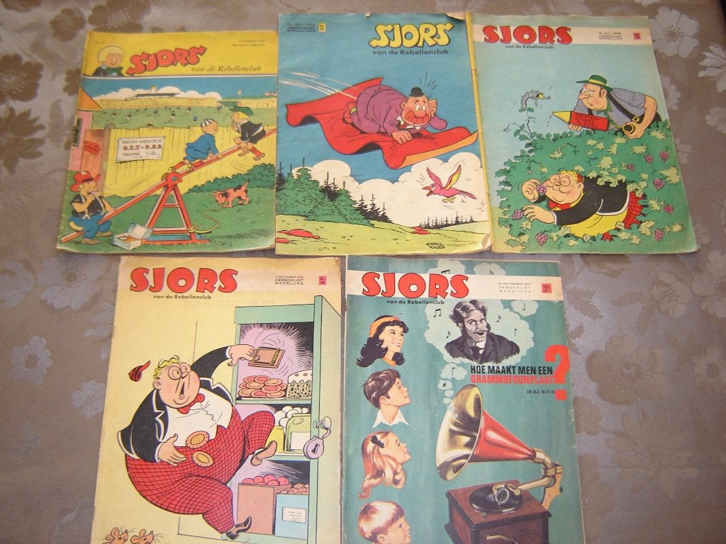 Verzameling sjors weekbladen 1960-1974., Boeken, Meerdere stripboeken, Ophalen of Verzenden, Gelezen