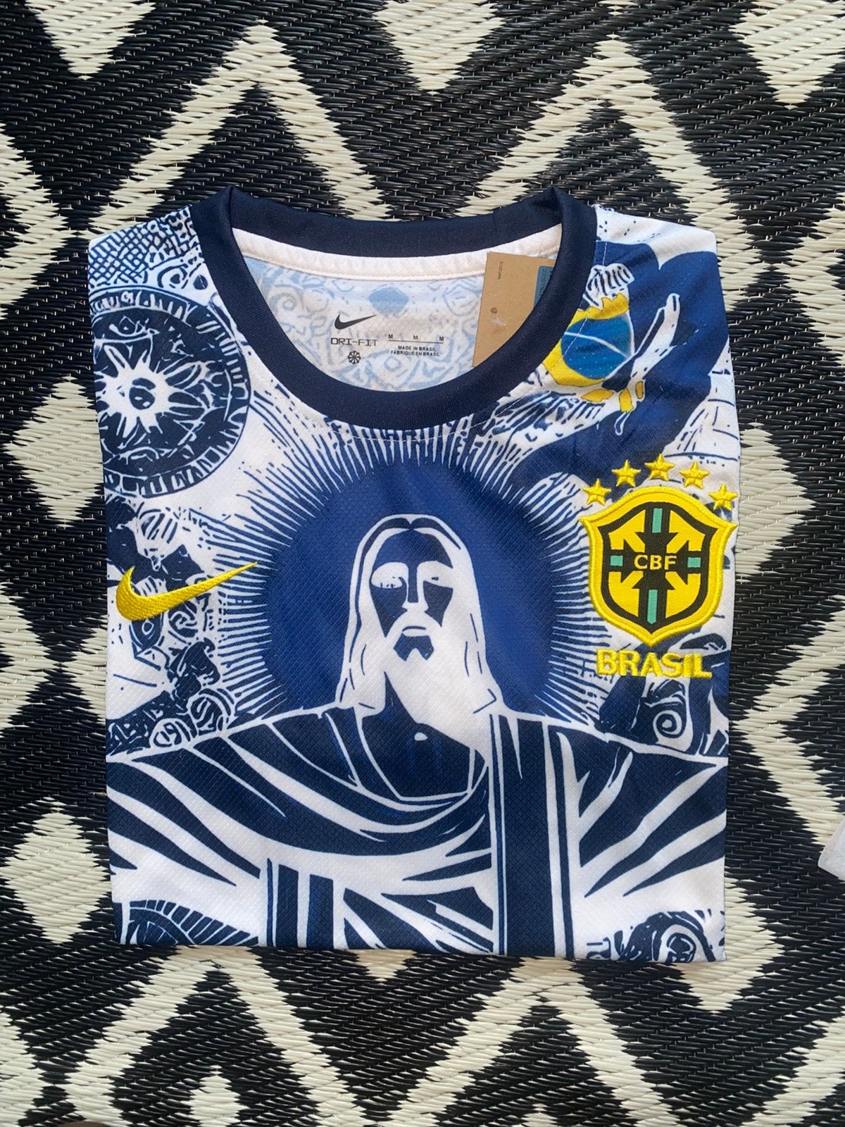 Trui van Brazilië, Kleding | Heren, Sportkleding, Nieuw, Voetbal, Maat 48/50 (M), Blauw, Ophalen of Verzenden