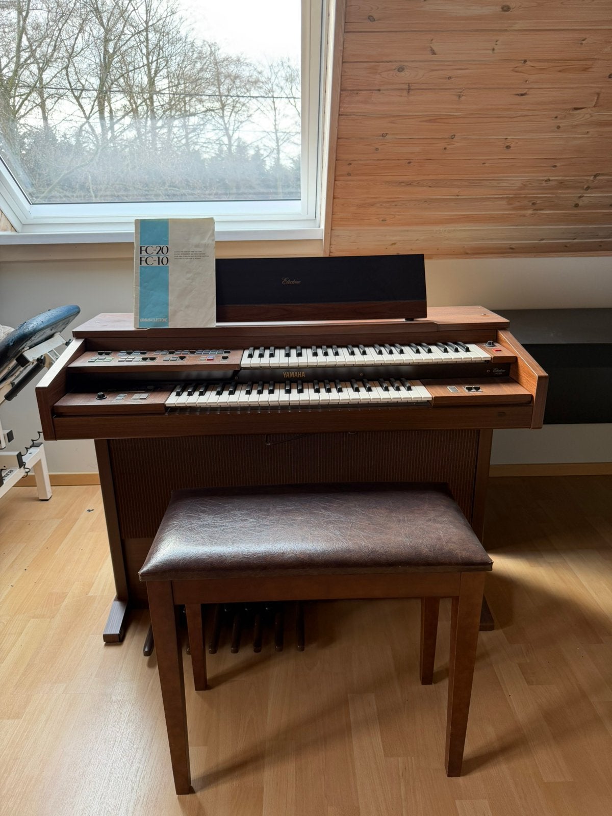 Orgue électronique Yamaha Electone FC-20 avec banc et manuel, Musique & Instruments, Pianos, Comme neuf, À queue, Brun, Enlèvement