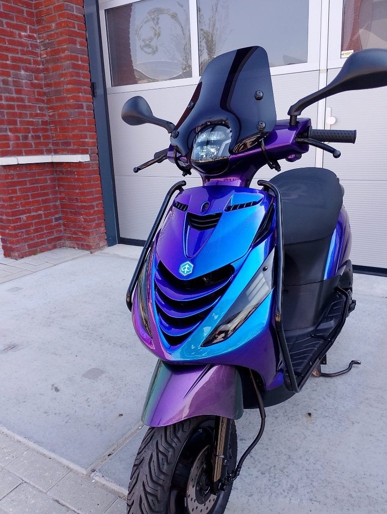 Piaggio Zip 4T B-klasse Air Blauw | Full Led | Garantie ✅, Autres modèles, Enlèvement ou Envoi, Comme neuf, Classe B (45 km/h)