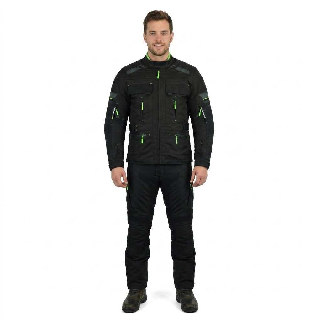 veste de Moto textile cordura 600D neuf CE protecteurs, Envoi, Neuf, avec ticket, Manteau | tissu